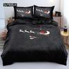 3D Floral Bedding Set Duvet/Quilt/Comforter Cover Sets Flower Bed Linen Merry Christmas Design Custom King Queen Full Size