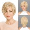 Синтетические короткие прямые волосы Натуральные парики Светлый парик для женщин Ежедневное термостойкое волокно