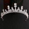 Korean Bridal Crown, Wedding Hairdo, Dinner Party, Birthday Performance Catwalk Crystal Crown, Princess Hairpin