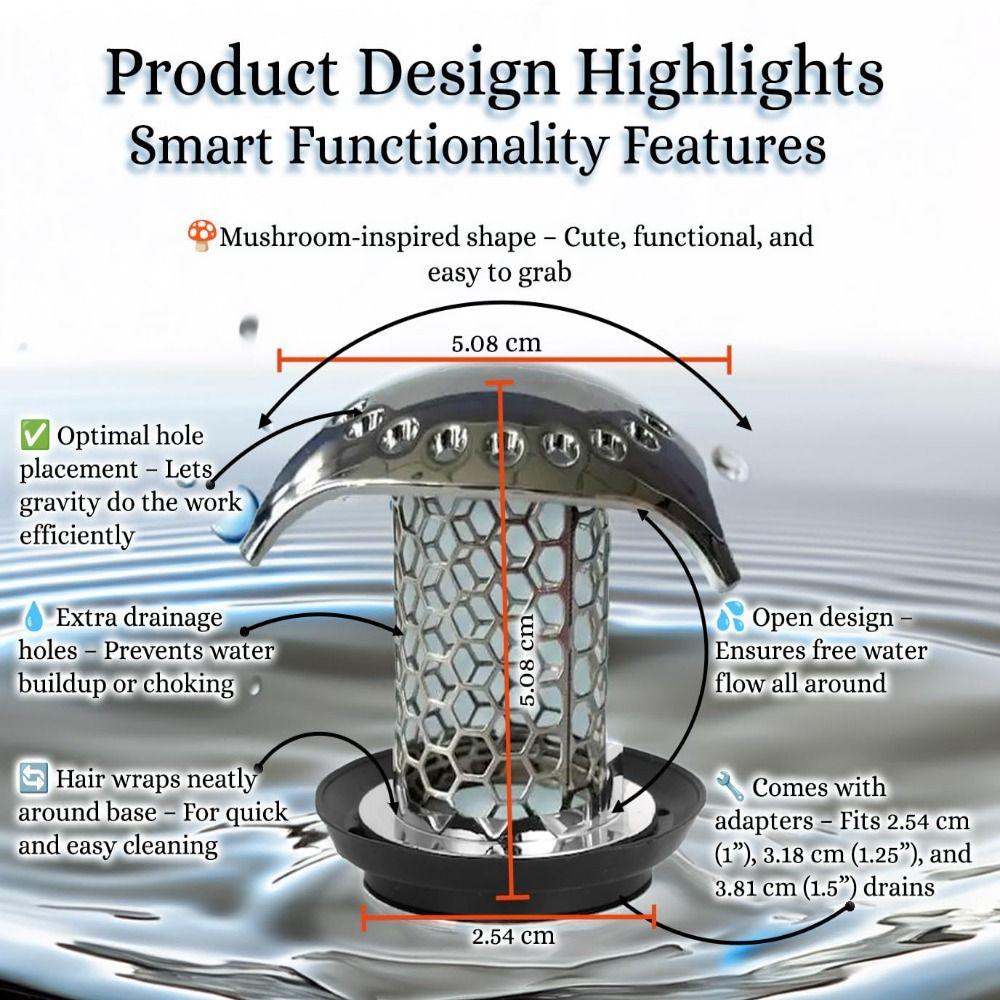 Sturdy Construction Hair Catcher Effective Design Bathroom Basin Sink Plug  For Kitchen