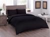 Dowry World Pure Double Duvet Cover Set Black