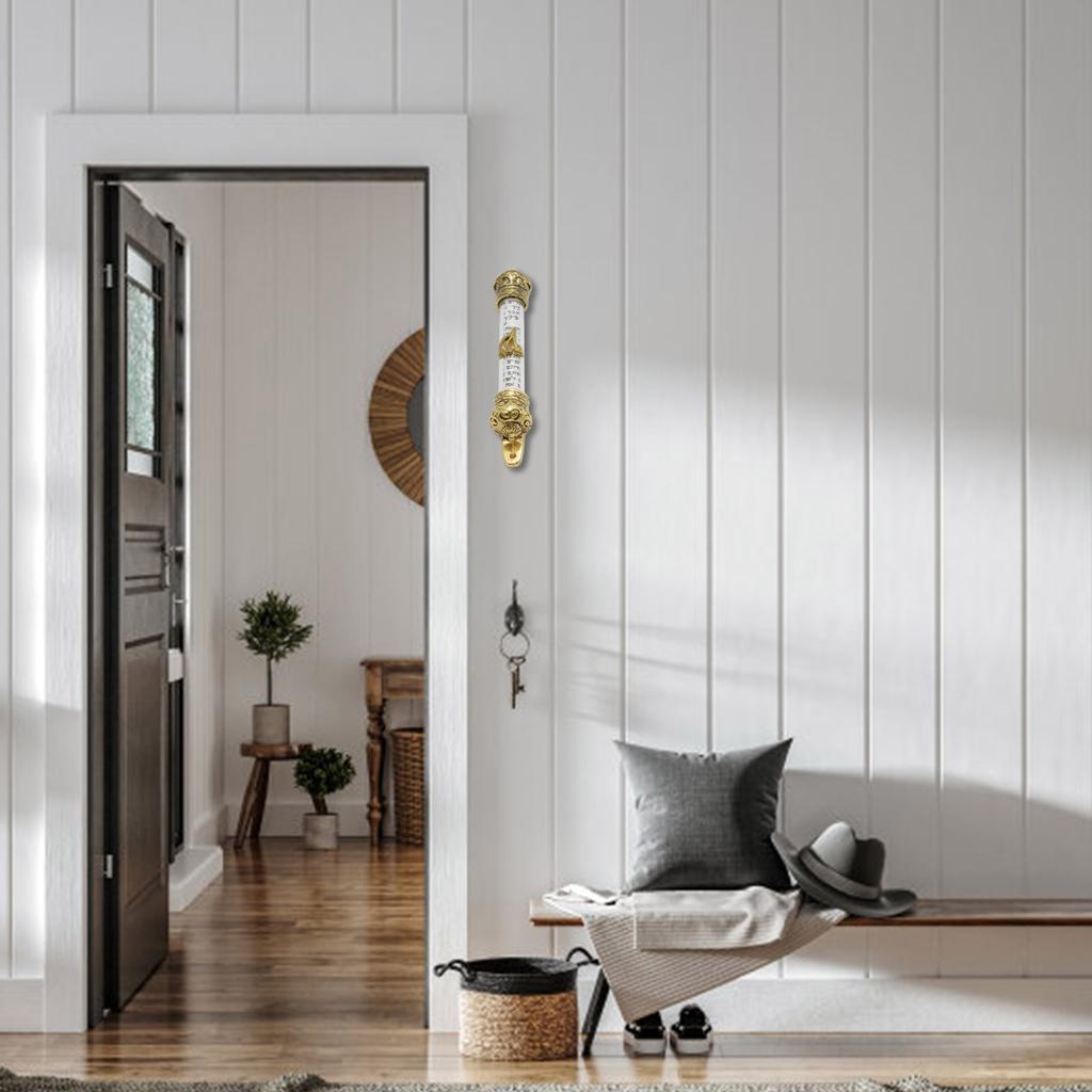 Mezuzah Door Jewish Metal Mezuza Gift Religious Scroll Home Mezuzah Judaica Israel Jerusalem Wedding Outdoor Case