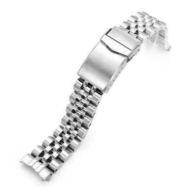 20-мм браслет ANGUS Jubilee из нержавеющей стали с V-застежкой для часов Seiko Presage Cocktail Power Reserve