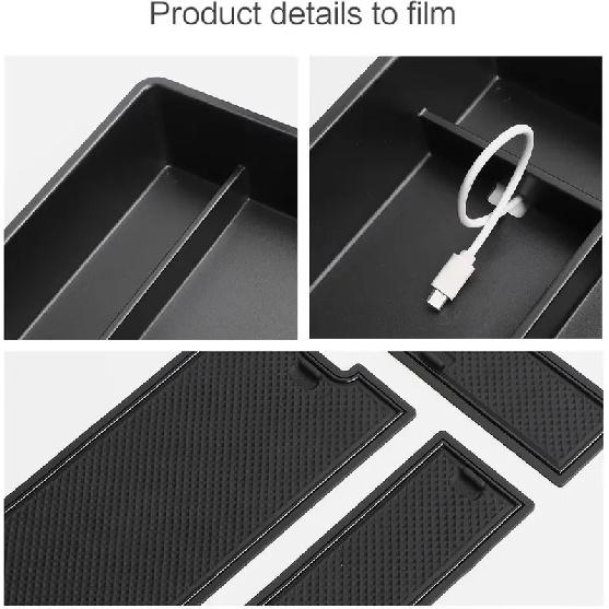 Для Xpeng G6 Car Center Console Lot Armrest Storage Box Organizer Interior Accessories Stowing Tidying Black Car Accessories