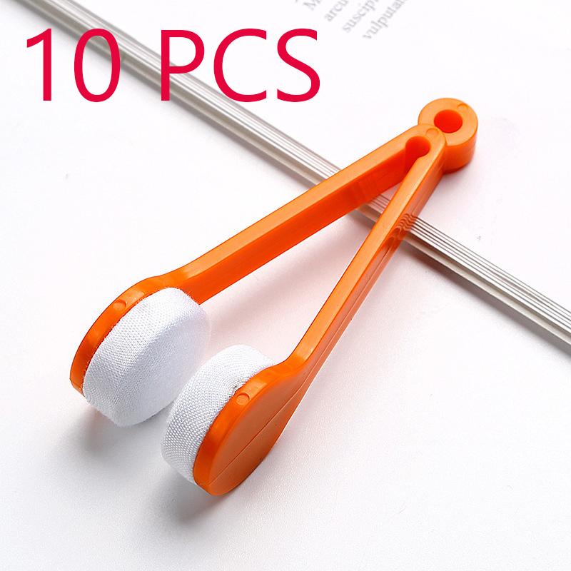 Practical Portable Glasses Cleaning Rub Eyeglass Sunglasses Spectacles Microfiber Cleaner Brushes Wiping Tools Mini