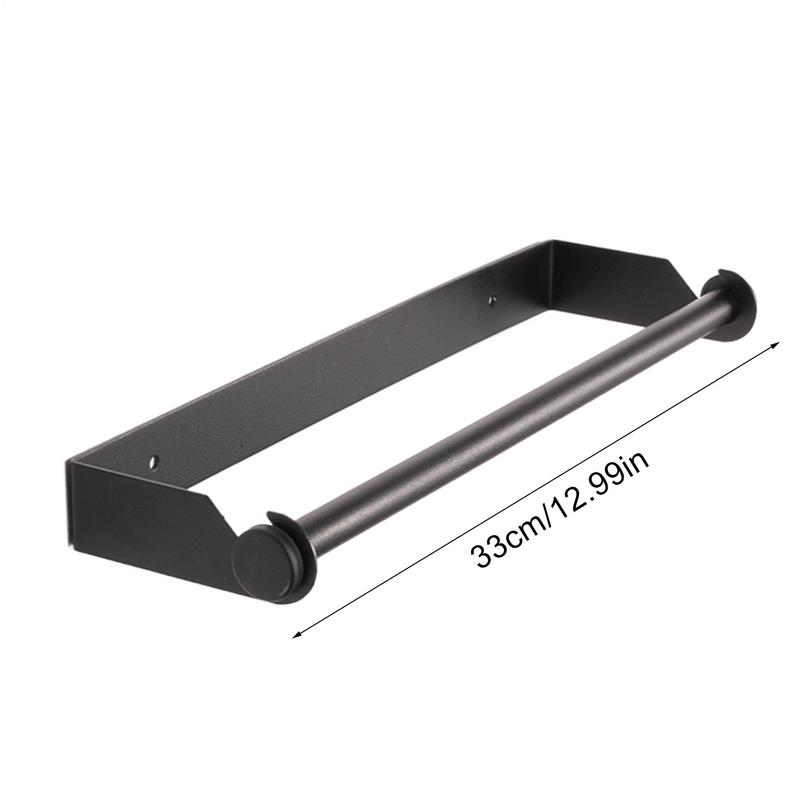 Настенный держатель для бумажных полотенец, органайзер для рулонов, самоклеящийся или сверлящий, из нержавеющей стали, стойка для бумажных полотенец под шкаф для кухни
