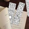 32pcs/set Mandala Coloring Bookmarks Set - Elegant Black and White Intricate Patterns, DIY Coloring Activity, Colored Bookmark