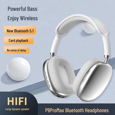 Bluetooth-гарнитура P9 PRO MAX — хит продаж, длительное время работы от аккумулятора, мощные басы, беспроводные наушники