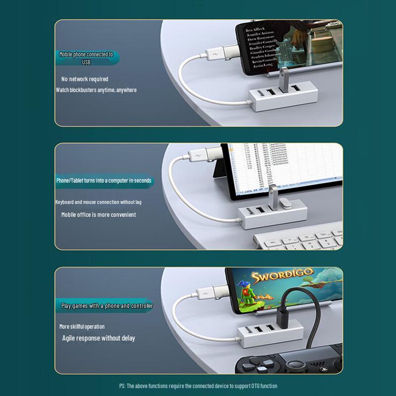 4-портовый USB 2.0 концентратор данных Newman