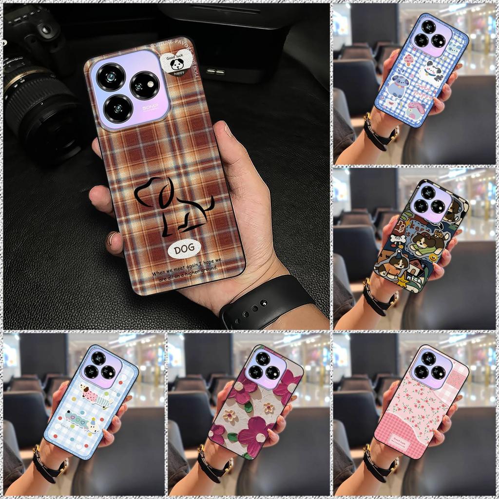 Silicone Back Cover Phone Case For ZTE Blade V60 Design/Axon 60 Lite Anti-knock Cartoon Anti-dust Animals Phone Pouch