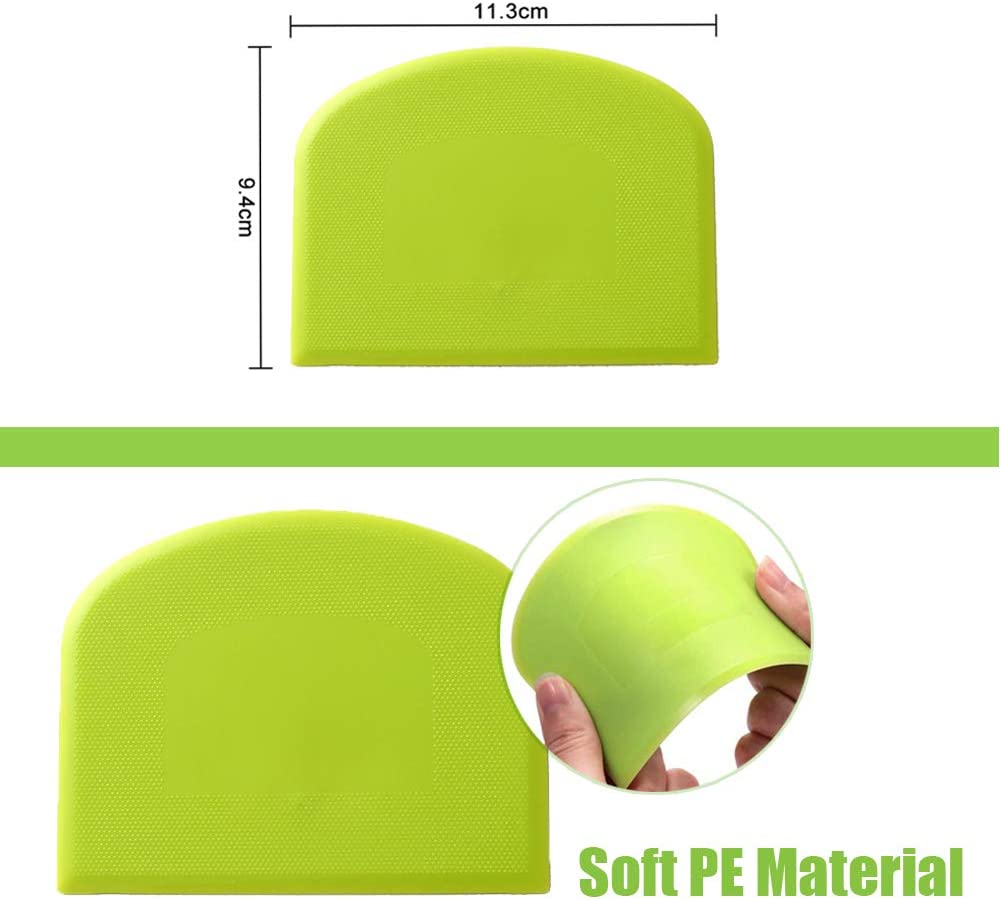 2шт пластиковый скребок для теста скребок для чаши пищевой настольный скребок гибкий резак для теста многоцелевые скребки для еды