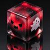 Сжимающийся кубик-игрушка Хэллоуин Призрак Стресс-сенсорная игрушка Снятие тревоги Медленно поднимающийся Блестящий Сжимаемый для детей Взрослых Мини