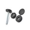 100 Pieces Small Plastic Shutter Screw Caps Black Fold Screw Snap Covers  Covering Screw Heads