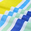 4pcs Striped Bath Towel Set, Polyester Towels For Bathroom, Quick Dry, Lightweight, Highly Absorbent, Soft Feel For Shower, Pool