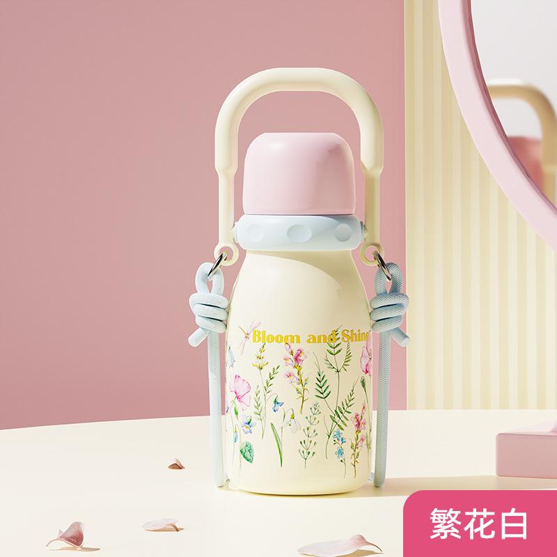Water bottleGOOM thermos cup pot 1 new high-end exquisite appearance large capacity girl straw go out to carry gifts