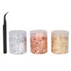 3pcs Imitation Gold Foil Flakes Glitter Nail Copper Leaf DIY Manicure Silver Foil Paper