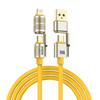 240W 4-in-1 Fast Charging Data Cable Type-C To Type-C Zinc Alloy Cable For iPhone15/16p Samsung Huawei Xiaomi Oppo Iphone