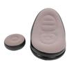 Inflatable Sofa Chair Stylish Simple Soft Flocking Blow Up Lounger Chair with Footstool for Living