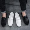 Fashion Fashion British Style Men Shoes Summer New Men's Casual Shoe Anti Slip Flat Shoes Simple Soft Soled One Step Men's Loafers