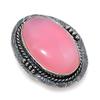 Розовый Опал Драгоценный Камень Серебро 925 пробы Ювелирное Кольцо Размер 7.5