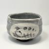 Mino Ware Matcha Bowl Chawan Nezumi-shino Made In Japan