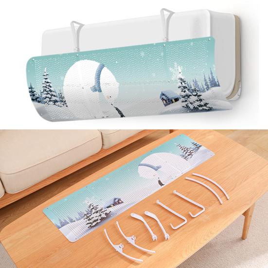 1 комплект Беспробивной Многофункциональный Кондиционер Регулируемый угол наклона лобового стекла ПП Кондиционер