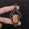 Sun Sitara Gemstone Pendant Copper Wire Wrapped Pendant Handmade Jewelry Ethnic Style Pendant Copper Jewelry Gift For Mom Birthstone Pendant