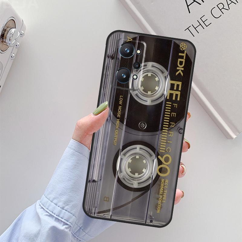 Ретро-кассетная лента Для Realme 14 12 10 11 13 Pro Plus GT 6 6T 5 GT7 Pro C61 C55 C51 C21Y C25S C67 C75 C53 Чехол