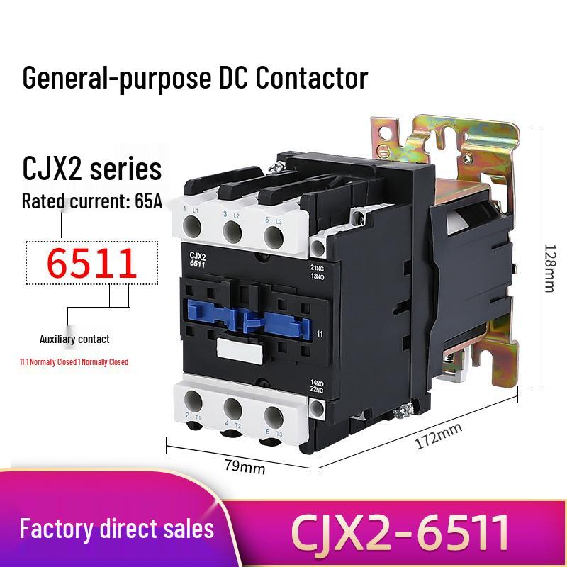 DC 24V Contactor CJX2 Series: 1210Z, 1810Z, 2510Z, 3210Z, 5011Z, 6511Z, 9511Z