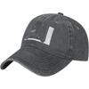 Hebrew Yeshua Graphic Baseball Cap Washed Denim Adjustable Sports Dad Hat for Unisex