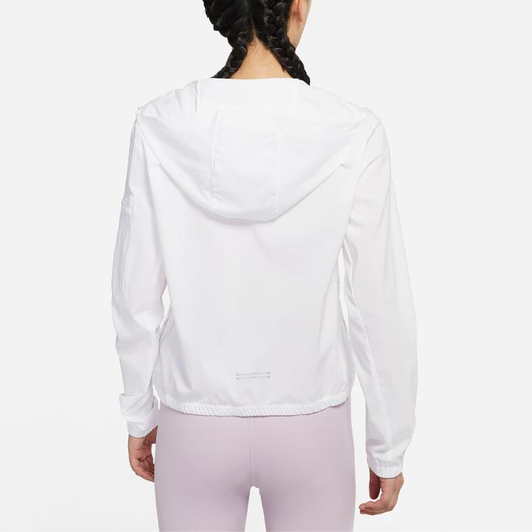 Nike Hooded Logo Windbreaker Jacket Women Jackets White DQ1062-100