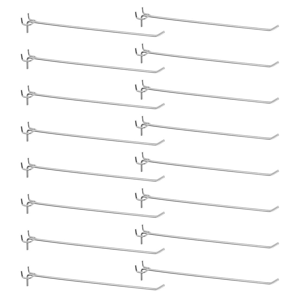 Uxcell Держатель для перфорированной доски из нержавеющей стали для инструментов, серебристый, 60 шт., крючки 12 дюймов, настенный, для верстака, гаража, кухни, мастерской, органайзер,