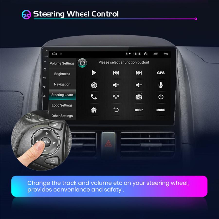 9" Автомобильная магнитола Радио Навигация GPS WIFI 1+16G BT DAB Mirror Link Для 02-06 CR-V