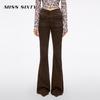 MISS SIXTY 2025 Осень Джинсы клеш с высокой посадкой и V-образным поясом