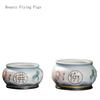Creative Ceramic Lotus for Buddha Incense Burner, Household Offerings, Indoor Buddha Utensils Feng Shui Buddhism Home Decor