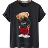 T-shirt Men's And Women's Top Popular Logo Hello Win Fashion Bear Stylish Casual Large Size Cartoon Mask Bear Short Slee