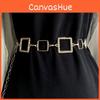 Стильный шестиугольный пояс Шикарный аксессуар для украшения платья, рубашки, костюма Золотой и серебряный