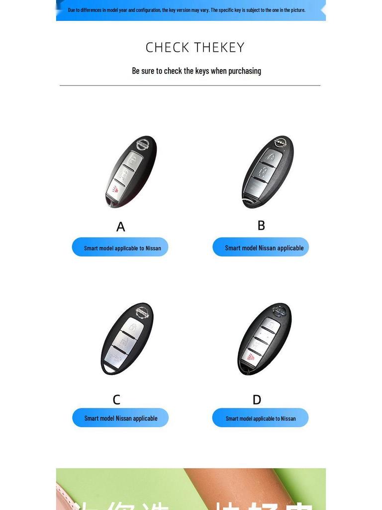 Ключница из коровьей кожи растительного дубления для ключа от автомобиля New Sylphy Murano, ручная работа, дизайн с пряжкой для мужчин