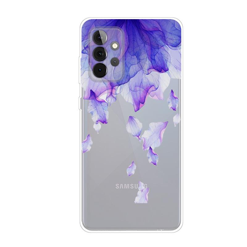 Для чехла Samsung A52 5G Чехол Прозрачный Мягкий ТПУ силиконовый Чехол для телефона Для Samsung Galaxy A72 M52 A52S 5G Чехол 4G Прозрачный Funda