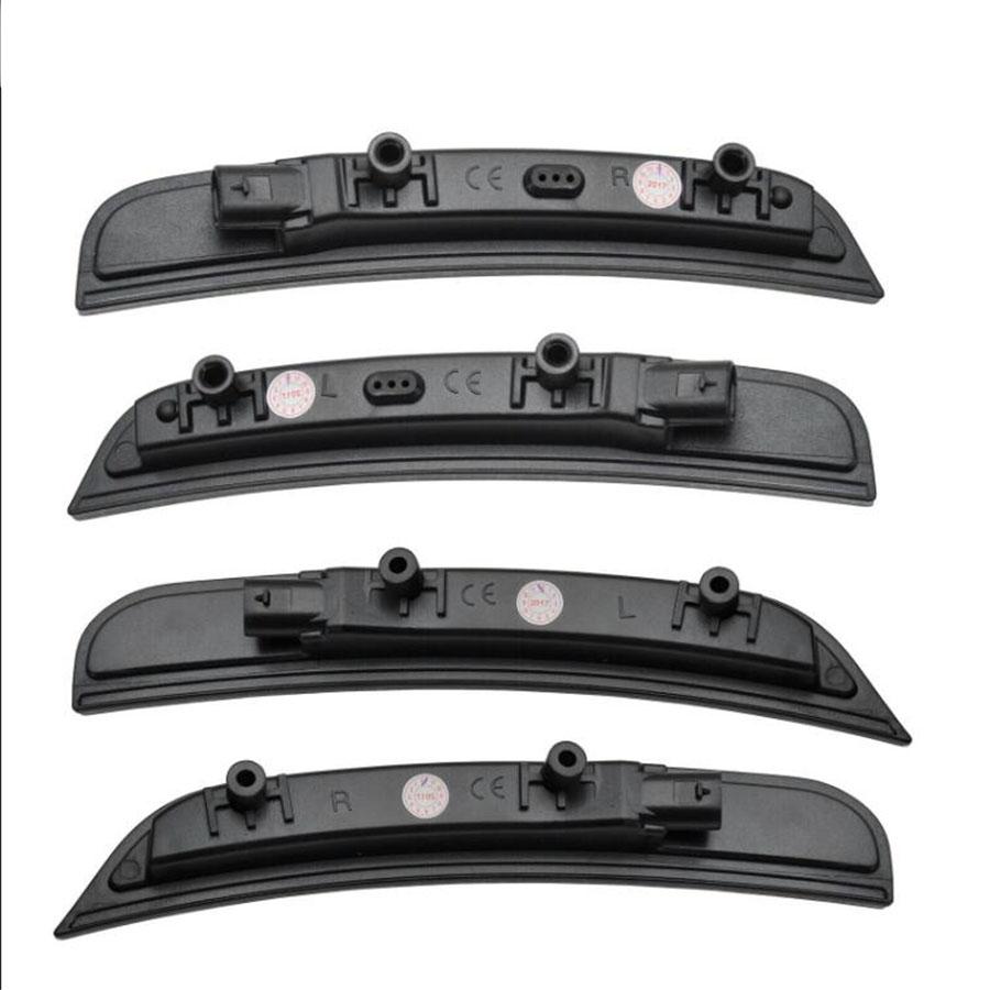 4Pcs Front Rear Amber+Red Side Marker Smoke Lens Fit For Dodge Charger 2015-2018