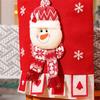 Chair Covers Dining Room Chair Back Cover Slipcover Santa Snowman Elk Pattern for Christmas Holiday Festival Decoration