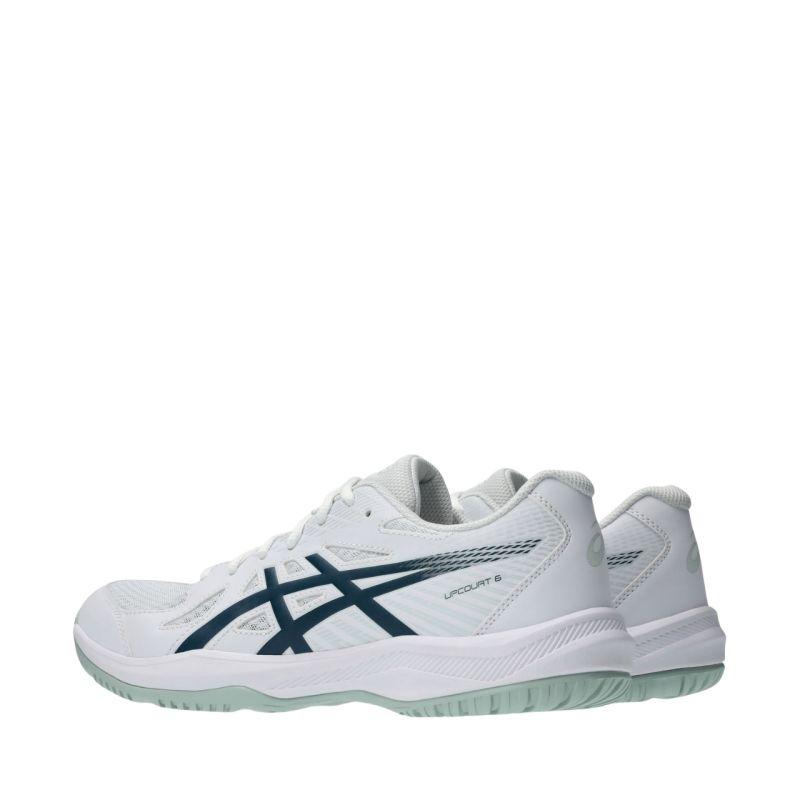 ASICS Upcourt 6 sneakers breathable mesh White/Tranquil Teal