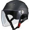 Мотоциклетный шлем LEAD Jet SERIO Half Helmet со щитком Matte Black RE40 - Один размер