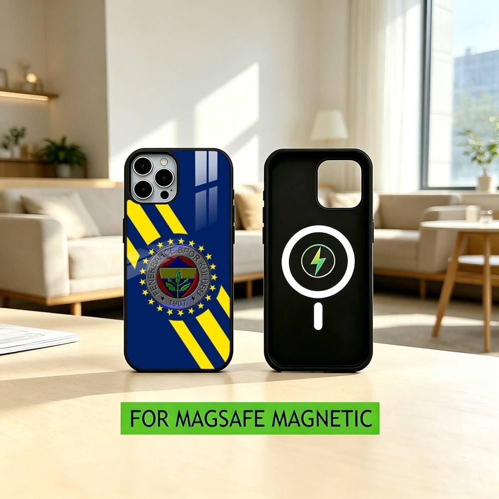 F-f Fenerbahce-E T-turkey-PC Чехол для телефона для iPhone17,16,15,14,13,12,11 Plus,Pro Магнитный для Magsafe Беспроводная зарядка