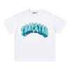 Cross-border new graffiti letter printing European and American street trendy brands loose and versatile casual men's and women's short-sleeved round