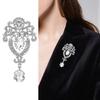 Women Rhinestone Brooch Elegant Brooch Pins Handbag Suit Shawl Decoration Party