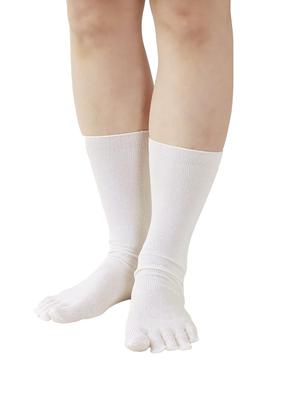 Kurashikinu Шелк Натуральный Подходит для Чувствительной и Сухой Предотвращает Сделано по Размеру 100% Носки с Пятью Пальцами, Материал, Унисекс, Кожа, Холод, Согревает, Слои, Япония,