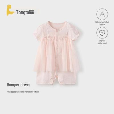 Летний короткий комбинезон-платье для девочки TONGTAI