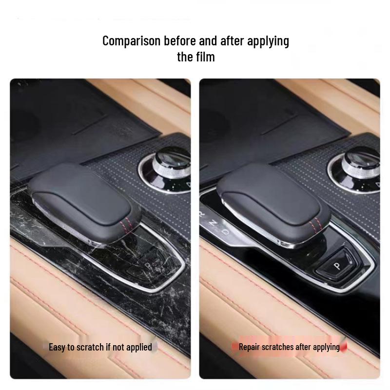 Zeekr 001 Smoked Headlight Film, Transparent Interior & Taillight Film, TPU Dashboard Screen Protector, Wear-Resistant