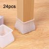 24pcs Chair Foot Cover Furniture Chair Legs Silicone Cap Pads Protective Table Leg Covers